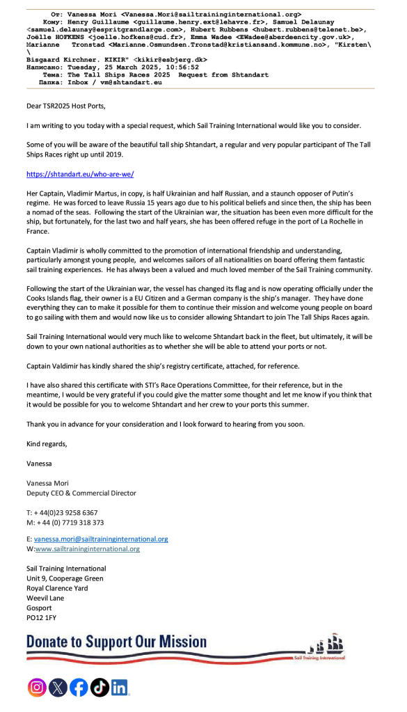 Vladimir Martu and Shtandart, who are close to the Russian government, enjoys a prodigious network of influence in the maritime sector,