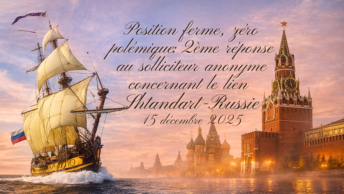 Position ferme, zéro polémique : le collectif No Shtandart in Europe répond une deuxième fois au solliciteur&nbsp;anonyme