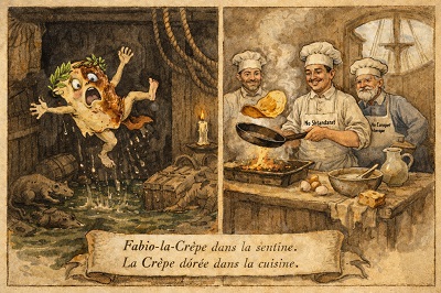 Caeso Fabius Gallus, alias Fabio Caeso Gallus, soutien primitif du navire russe Shtandart et de son capitaine-gourou, crut manœuvrer habilement 