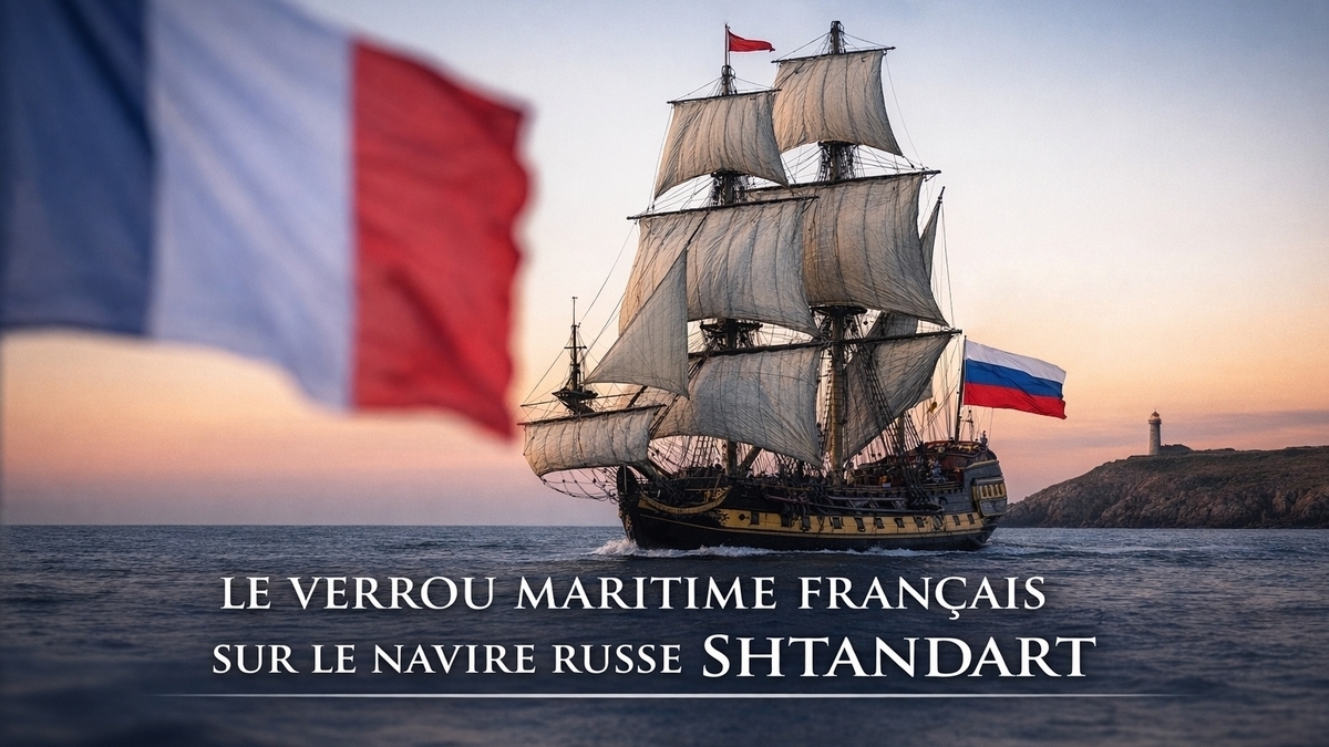 Le verrou maritime français sur le navire russe Shtandart