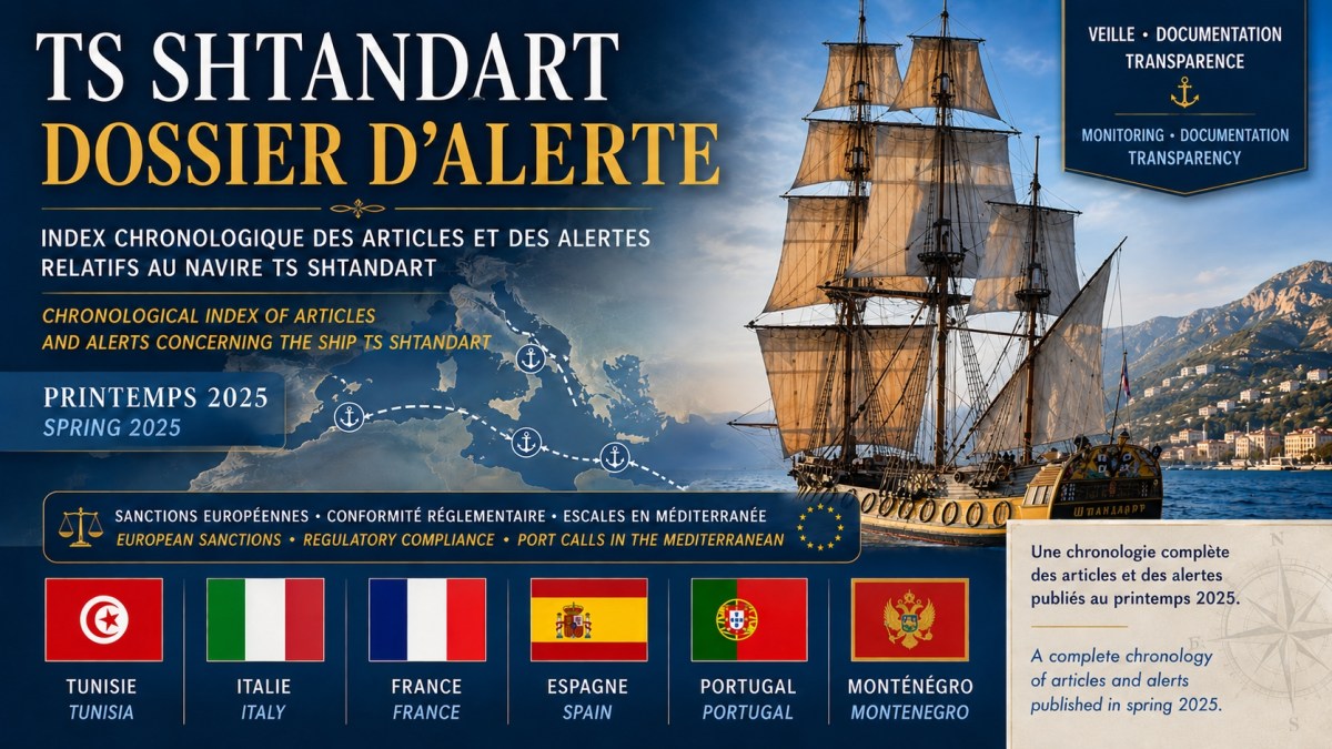 TS Shtandart — Report on alerts sent to the authorities regarding the risk of illegal stopovers in spring&nbsp;2026