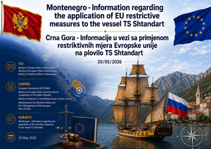TS Shtandart, Montenegro