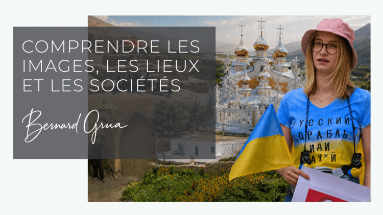 Photomontage de Bernard Grua pour comprendre les images, les lieux et les sociétés : photographie documentaire, cultures, territoires et contexte ukrainien.