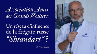 Présentation de la façon dont le réseau des Amis des Grands Voiliers s’est mis au service du Shtandart.