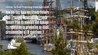 How the Amis des Grands Voiliers Sail Training Association France strayed from its stated purpose by promoting a way to circumvent European sanctions.